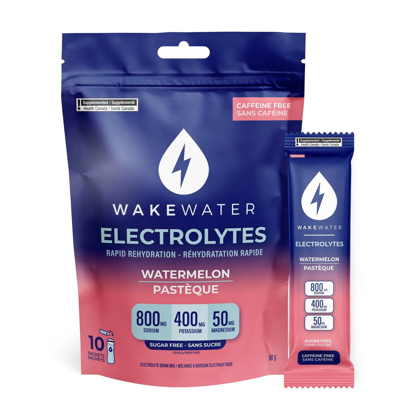Wake Water Electrolytes Watermelon Single Satchet