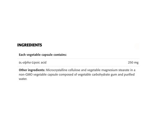 New Roots ALA Alpha Lipoic Acid 250mg