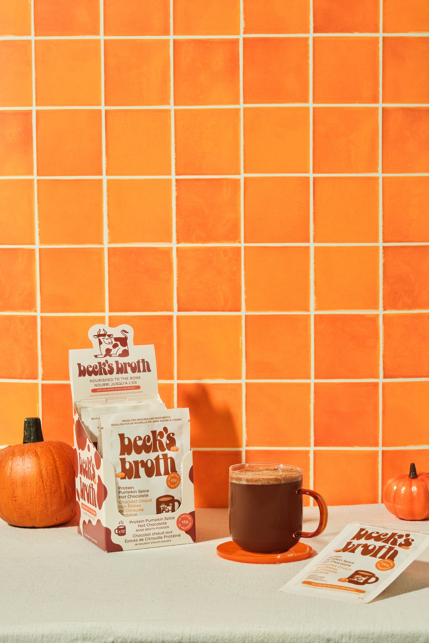 Beck's Broth Pumpkin Spice Hot Chocolate Sachet