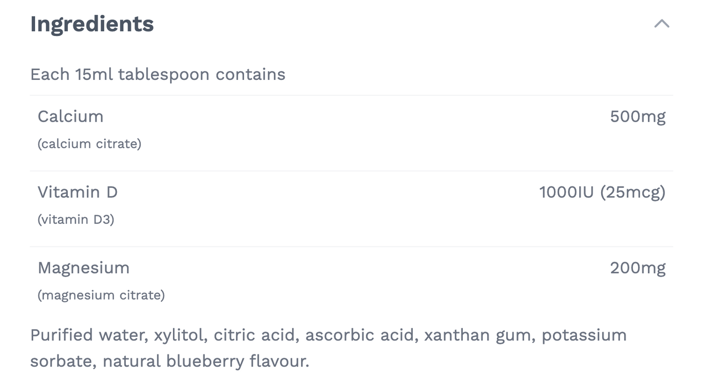 Cytomatrix Cal Mag Vitamin D Liquid