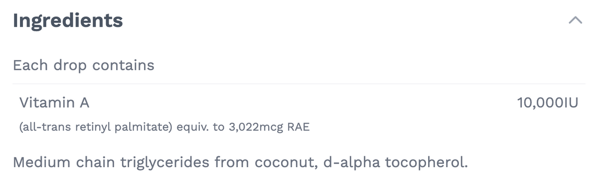Cytomatrix Vitamin A Drops