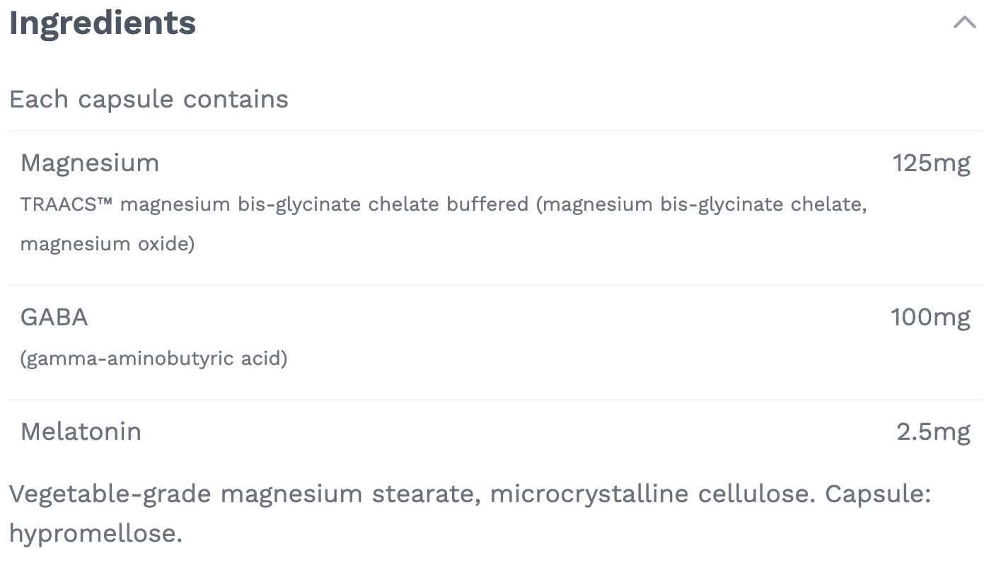 Cytomatrix Magnesium Sleep Matrix