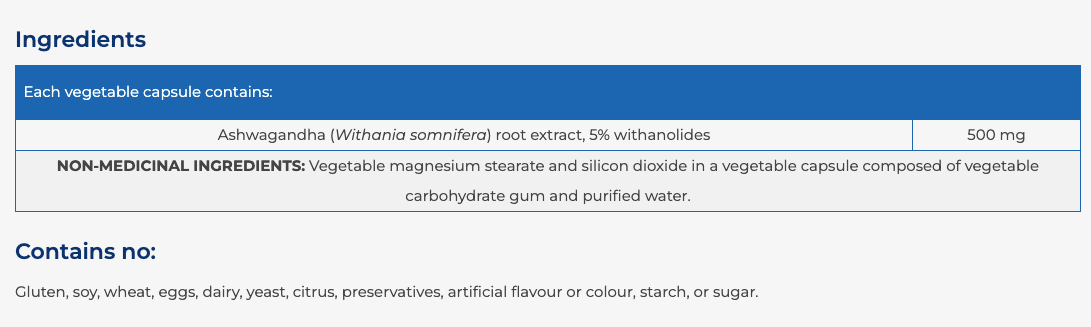NFH Ashwagandha SAP 120 caps
