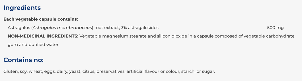NFH Astragalus SAP