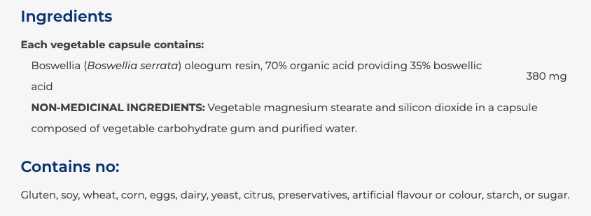 NFH Boswellia SAP