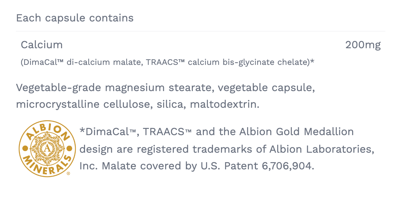 Can Prev Calcium Malate Bisglycinate