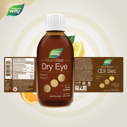NutraSea Dry Eye Lemon Fish Oil Liquid 200ml