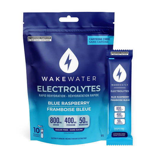 Wake Water Electrolytes Blue Raspberry Single Satchet