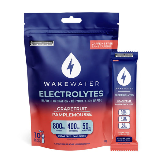 Wake Water Electrolytes Grapefruit Bag of 10