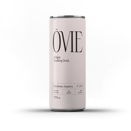 Ovie Collagen Sparkling Water: Elderflower Strawberry
