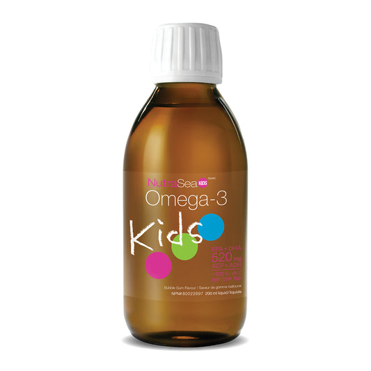 NutraSea Kids Omega-3 Fish Oil Liquid Bubble Gum 200ml
