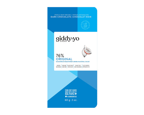 Giddy Yo Original 76% Chocolate Bar