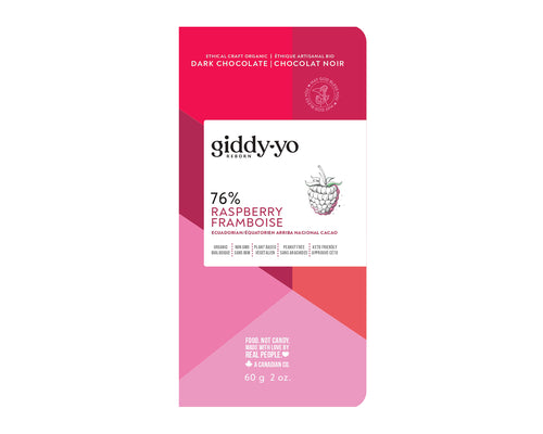 Giddy Yo Raspberry Chocolate Bar