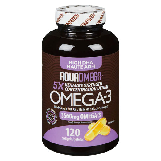 Aqua Omega 3 Fish Oil High DHA softgels 120