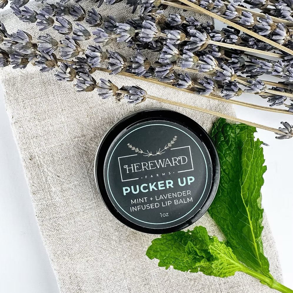 Hereward Farms Pucker Up Lip Balm - Mint & Lavender