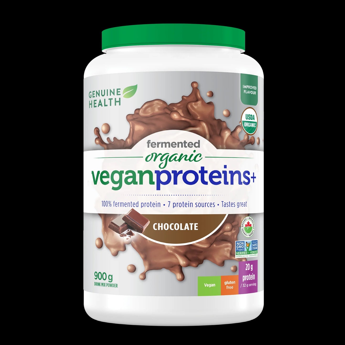 Genuine Health Vegan Protein Chocolate 900g