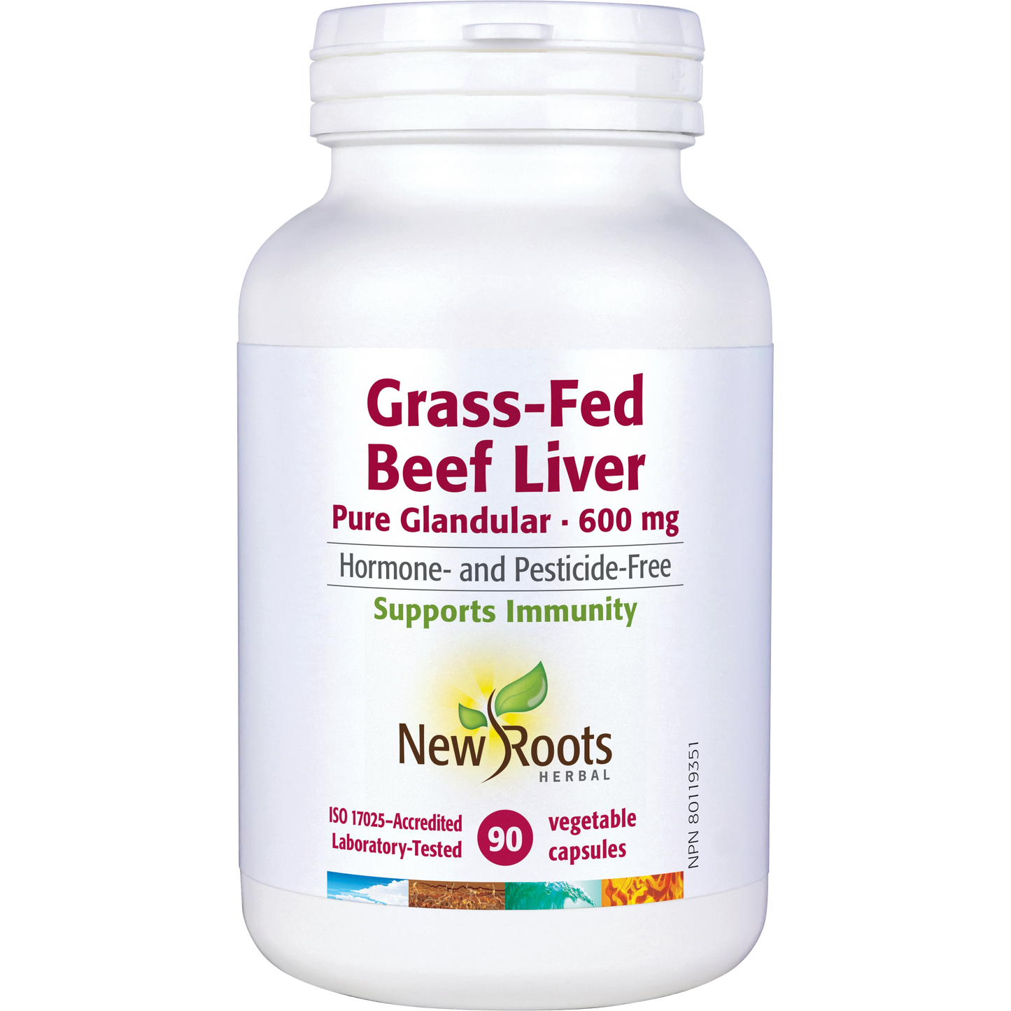 New Roots Grass Fed Beef Liver 90c
