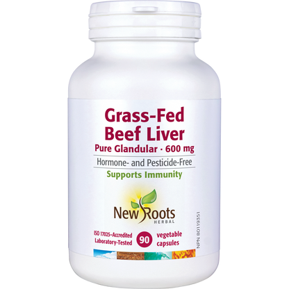 New Roots Grass Fed Beef Liver 90c