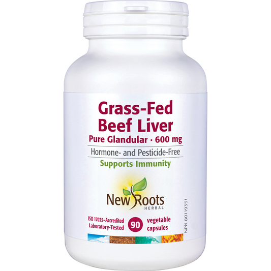 New Roots Grass Fed Beef Liver 90c