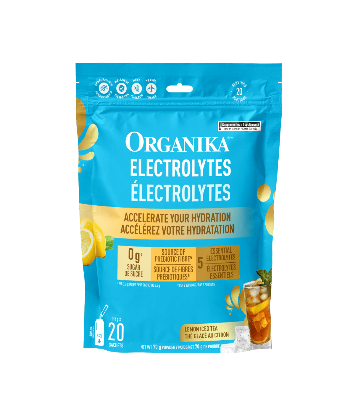 Organika Electrolytes Iced Tea - Single Sachet