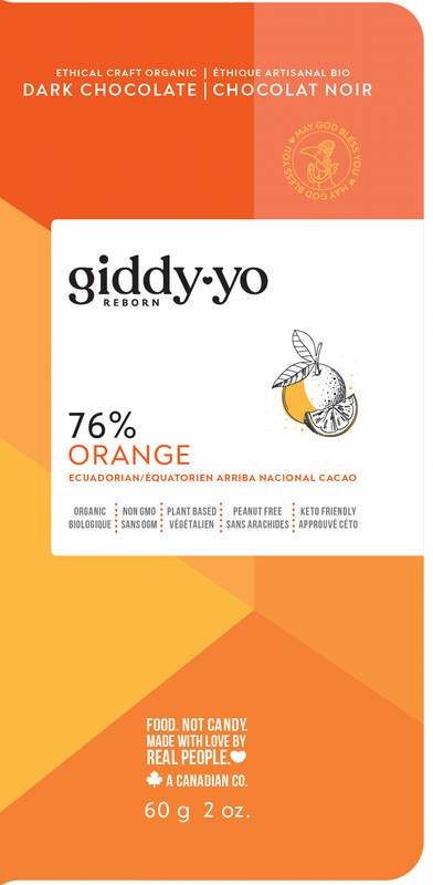 Giddy Yo Orange Chocolate Bar